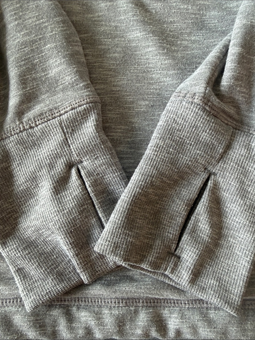 Athleta Women’s Heather Gray Cowl Neck Hooded Pullover Sweatshirt - Picture 6 of 6
